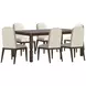 Verge Handcrafted Walnut Extendable Rectangular Dining Room Set