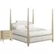 Eave Sundrenched Oak and Ivory Upholstered Panel Bedroom Set