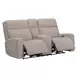 Traxton Jasper Taupe 79" Zero Gravity Triple Power Reclining Loveseat with Tilt Console and USB Charging