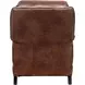 Ashebrooke Wenlock Tawny Leather Push Thru The Arms Recliner with Nailhead Trim