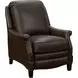 Ashebrooke Ashford Walnut Leather Push Thru The Arms Recliner with Nailhead Trim