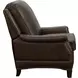 Ashebrooke Ashford Walnut Leather Push Thru The Arms Recliner with Nailhead Trim