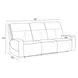 Traxton Jasper Moss 92" Zero Gravity Triple Power Reclining Sofa with USB Charging