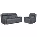 Maveric Bette Lapis 91" Zero Gravity Triple Power Reclining Sofa with Drop Down Table and USB Charging