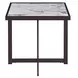 Kayley White Sintered Stone Square End Table