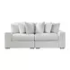 Stupendous Alloy 2 Piece Modular Sectional Sofa with Pillows