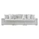 Stupendous Alloy 3 Piece Modular Sectional Sofa