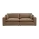 Emilia Caramel Leather Modular 99" Loveseat