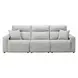 Modmax II Stone Performance Fabric Modular Power Reclining Sofa with USB Charging