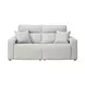Modmax II Stone Performance Fabric 2 Piece Modular Power Reclining Sectional Loveseat with USB Charging
