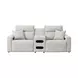 Modmax II Stone Performance Fabric 3 Piece Modular Power Reclining Sectional with USB Charging