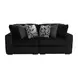 Midnight Madness Onyx 2 Piece Modular Sectional Sofa
