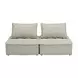 Bales Taupe Modular 78" Loveseat