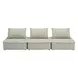 Bales Taupe Modular 117" Sofa