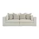 Stonecroft Manor Snowstone 2 Piece Modular Sectional Sofa with Pillows