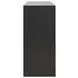 Aspen Black Painted Grasscloth 2 Door Sofa Table With Open Shelf