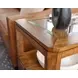 Aspire Clarity Medium Stain Square Glass Top End Table