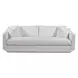 Veronica Ivory Bench Seat 95" Sofa with Pillows
