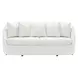 Genevieve Ivory 87" Sofa with Pillows