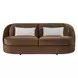 Ava Brown 92" Sofa with Pillows