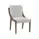 Aurora Latte and Gray Performance Upholstered Sling Chair Set of 2