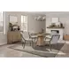 Aurora Latte and Gray Performance Upholstered Sling Chair Set of 2