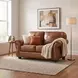 Attleboro Camel Brown 64" Loveseat