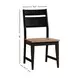 Austin Natural Mango and Black Dining Chair Set of 2