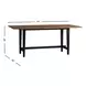 Austin Natural Mango and Black 76" Rectangular Counter Height Dining Table