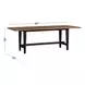 Austin Natural Mango and Black 84" Rectangular Dining Table