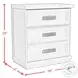 Rhiannon Antique White 3 Drawer Nightstand