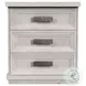 Rhiannon Antique White 3 Drawer Nightstand
