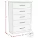 Rhiannon Antique White Storage Panel Bedroom Set