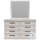 Rhiannon Antique White 8 Drawer Dresser And Mirror