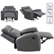 Gaston Gray Manual Glider Recliner