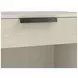 Cotiere Cream Linen Performance Fabric 1 Drawer Nightstand with USB Charging