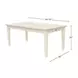Avery Coconut Milk 72" Extendable Rectangular Dining Table