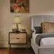 Bryce Polo Club Stone Queen Upholstered Platform Bed