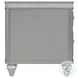 Lavigne Silver Chairside Table