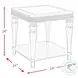 Lavigne Silver Occasional Table Set
