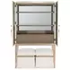 Melange Cream and Champagne Dream Weaver 2 Door Bar Cabinet with LED