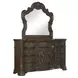 Royale Brown 9 Drawer Dresser and Mirror