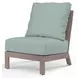 Laguna Cast Mist Upholstered Outdoor Armless Club Chair