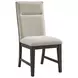 Edge Light Gray Upholstered Dining Chair Set of 2