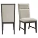 Edge Light Gray Upholstered Dining Chair Set of 2