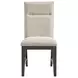 Edge Light Gray Upholstered Dining Chair Set of 2