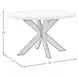 Edge Light Gray and Espresso 52" Round Dining Table