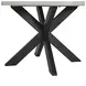 Edge Light Gray and Espresso 52" Round Dining Table