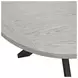 Edge Light Gray and Espresso 52" Round Dining Table
