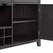 Edge Light Gray and Espresso 2 Door Server